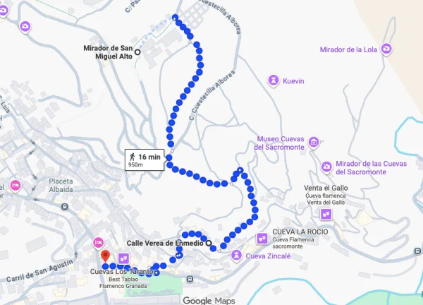 ruta san miguel alto