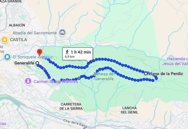 ruta silla del moro por llano de la perdiz